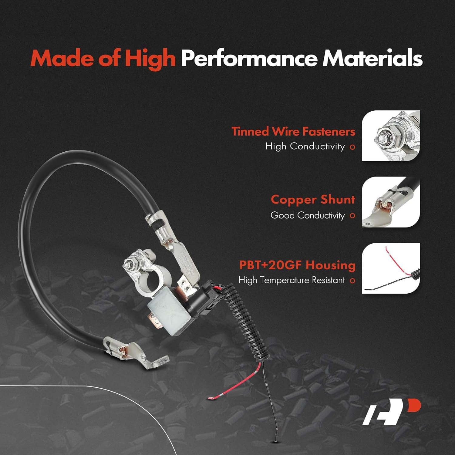 A-Premium Negative Battery Cable Wire Compatible with Ford Escape 2013-2017, Focus 2012-2018, Transit Connect 2014-2018 - Battery Management System Negative Cable