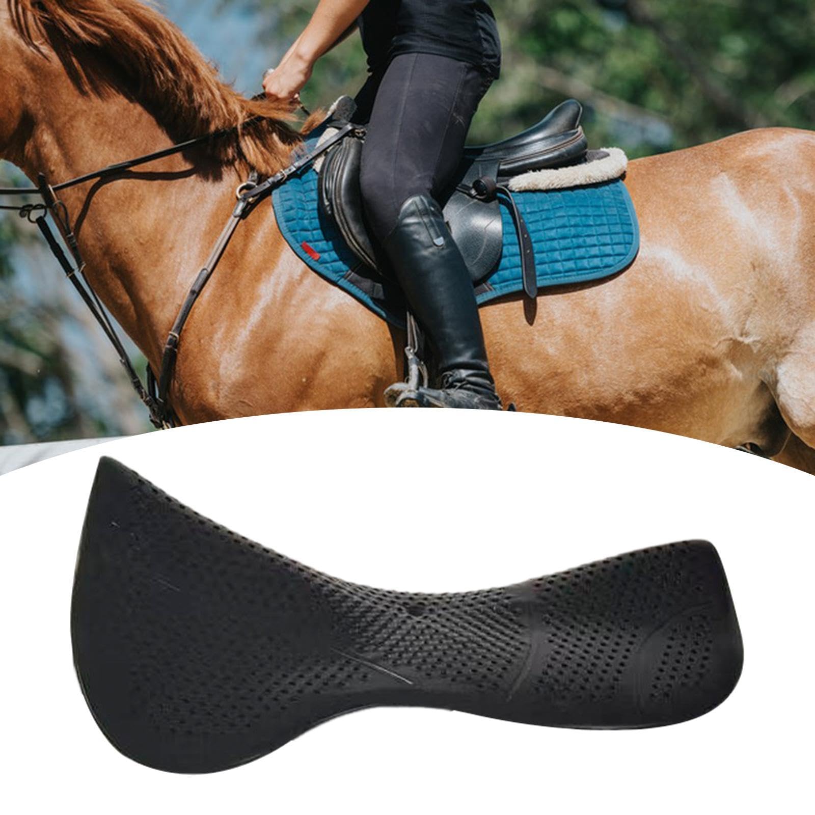 rockible Gel Almohadilla para Montura Equipo de Equitación Acolchado Antideslizante Cojín Absorbente de Impactos Accesorio para Caballos Cómodo Confeccionada