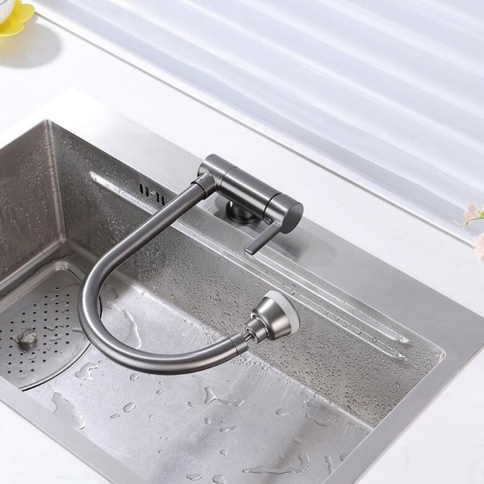 Robinet de cuisine en laiton massif mitigeur haut de gamme au design moderne