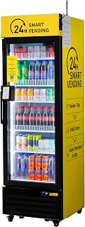 Vending Machine,Smart Refrigerated Vending Machine with Touch Card Reader US360 (Yellow, Mini)