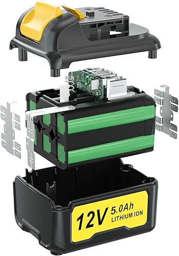 Miniatura 2 de Simple Plus+ Reemplazo para batería Dewalt 12V 5.0Ah DCB120 Batería de repuesto de iones de litio para Dewalt 12V Max DCB123 DCB127 Herramientas