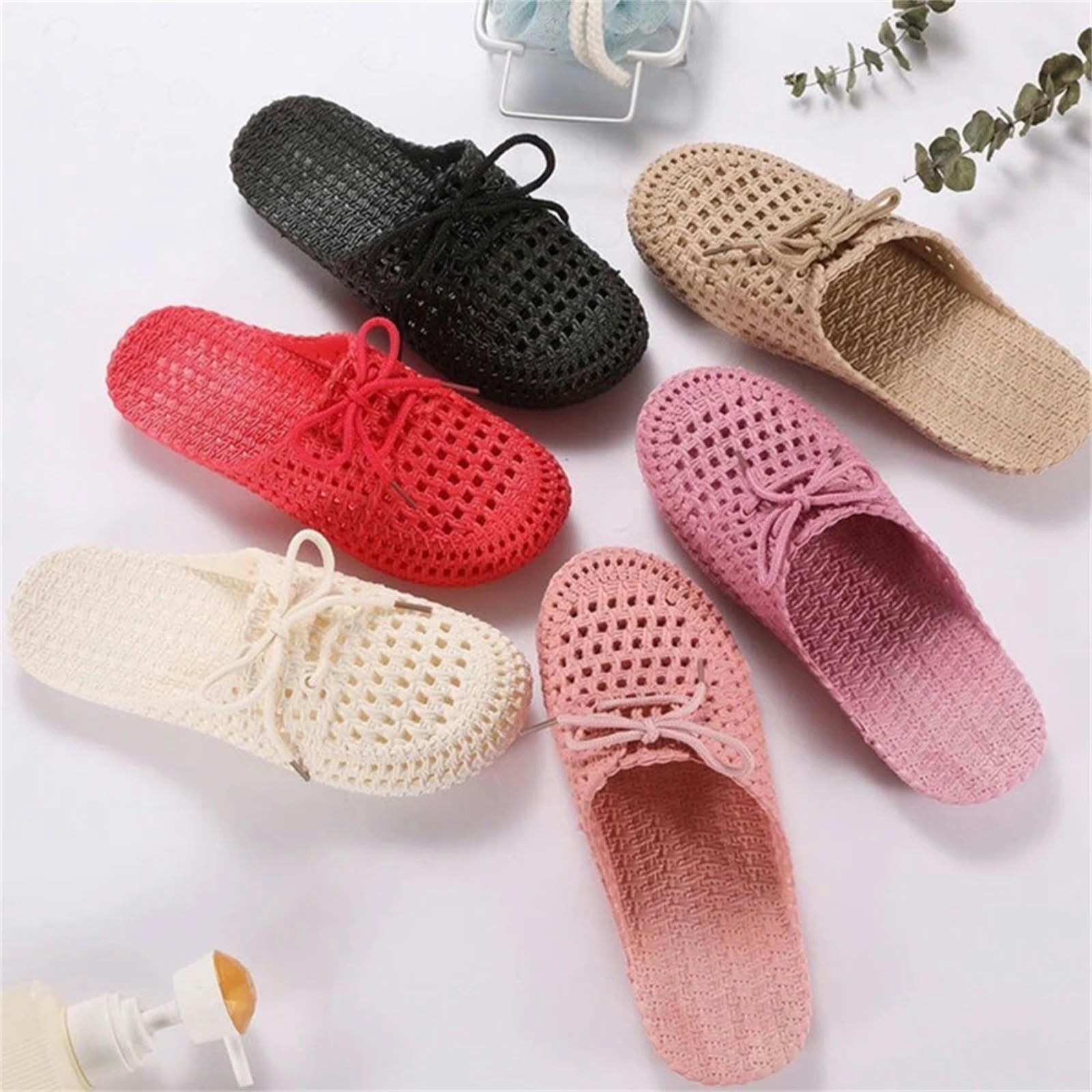 Sandali Donna estive Donne Scivolano Scarpe Piatta A Maglia Slingback Sandalo Sandalo Ladies Slip Flip Flip per Esterni-cachi-39