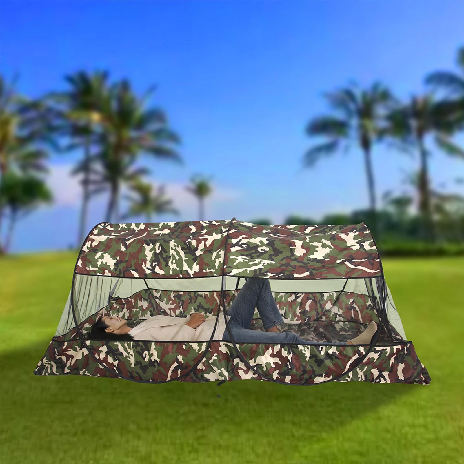 Tente en filet anti-mouches – Abri en filet d'extérieur – Filet de camping