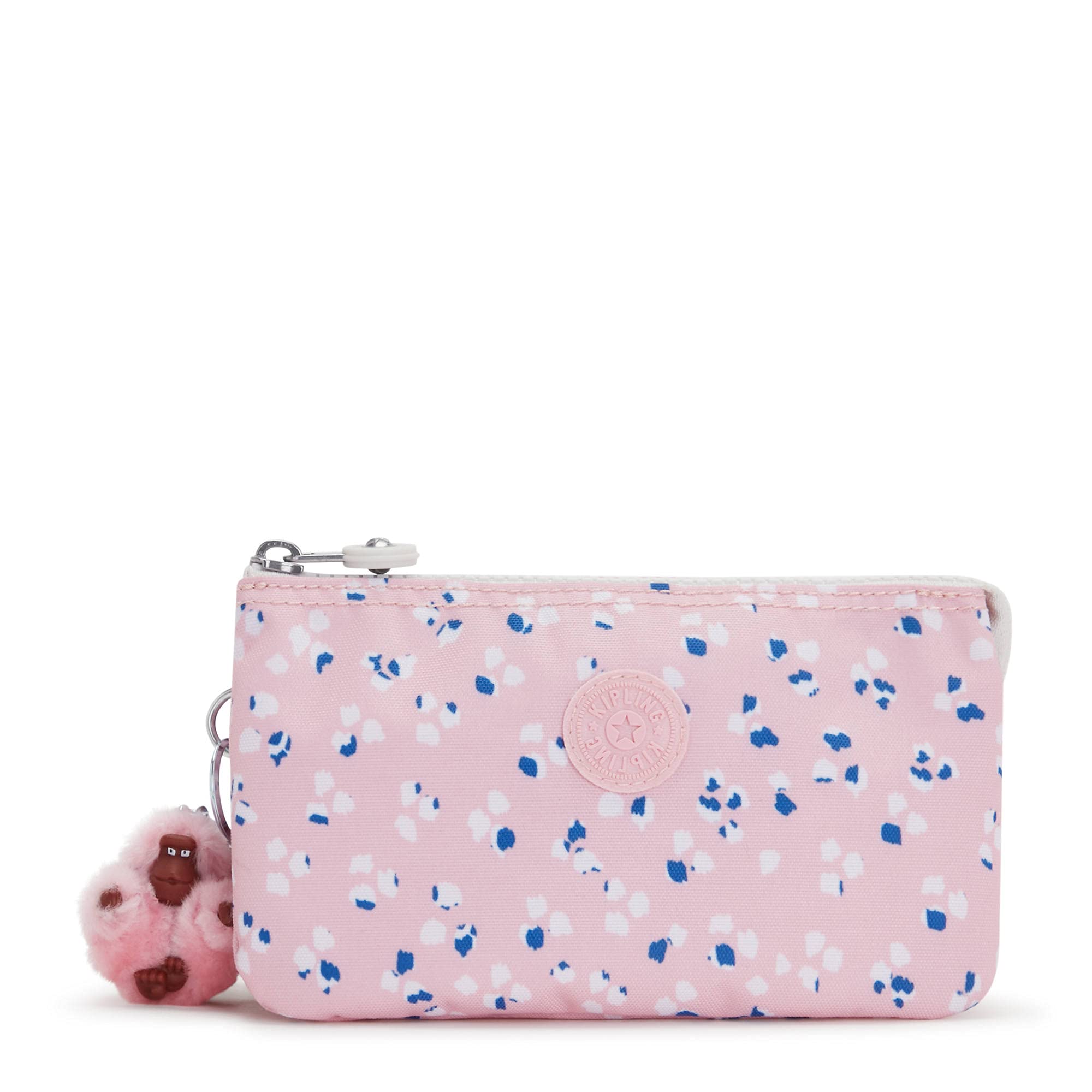 KiplingCreativity Large Printed Pouch Painterly Dots Pink