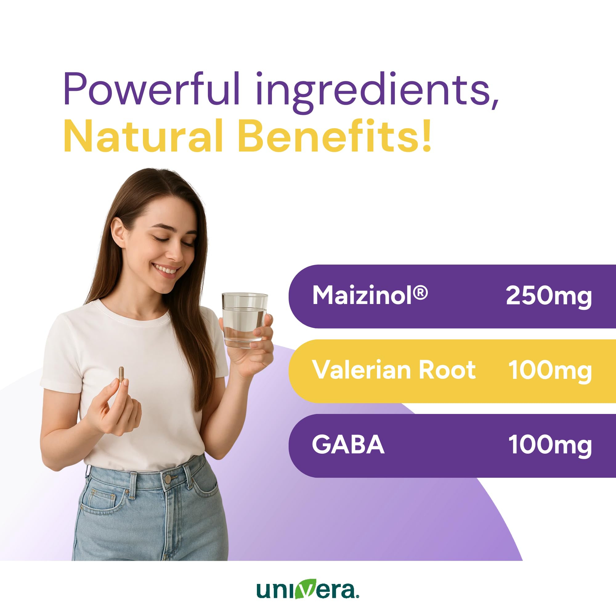 Deep Sleep Formula, Melatonin-Free Sleep Aid, Support Sleep Quality & Relaxation, Maizinol, Valerian Root, Chamomile Flower, GABA, Magnesium - 60 Capsules — Amazon image 6