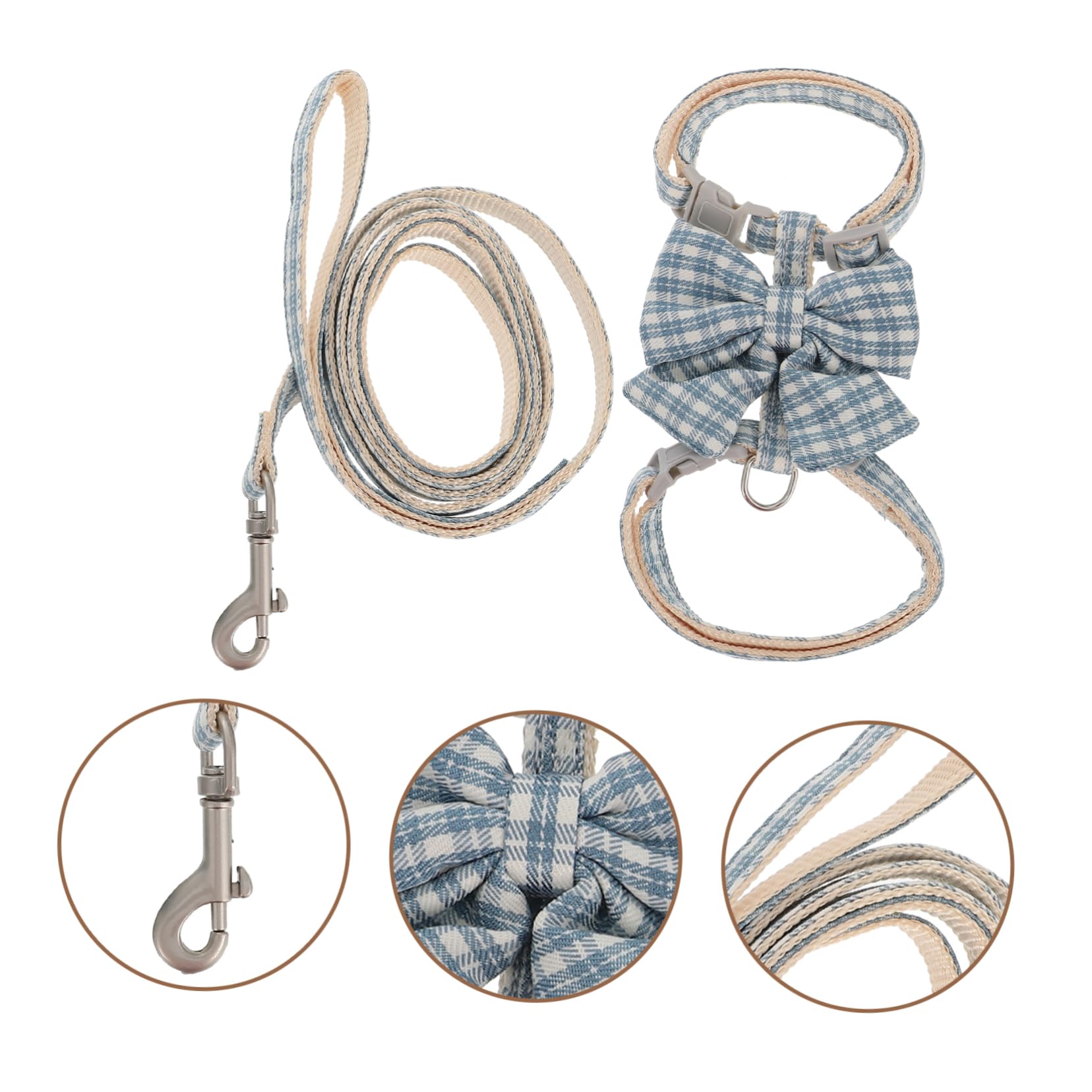 YARNOW 4 Set Guinzaglio Per Gatti Cinghia Di Trazione Per Gatti Domestici Pettorina Per Corda Di Trazione Per Piccolo Cane A Piedi Regolabile Corda Per Poliestere