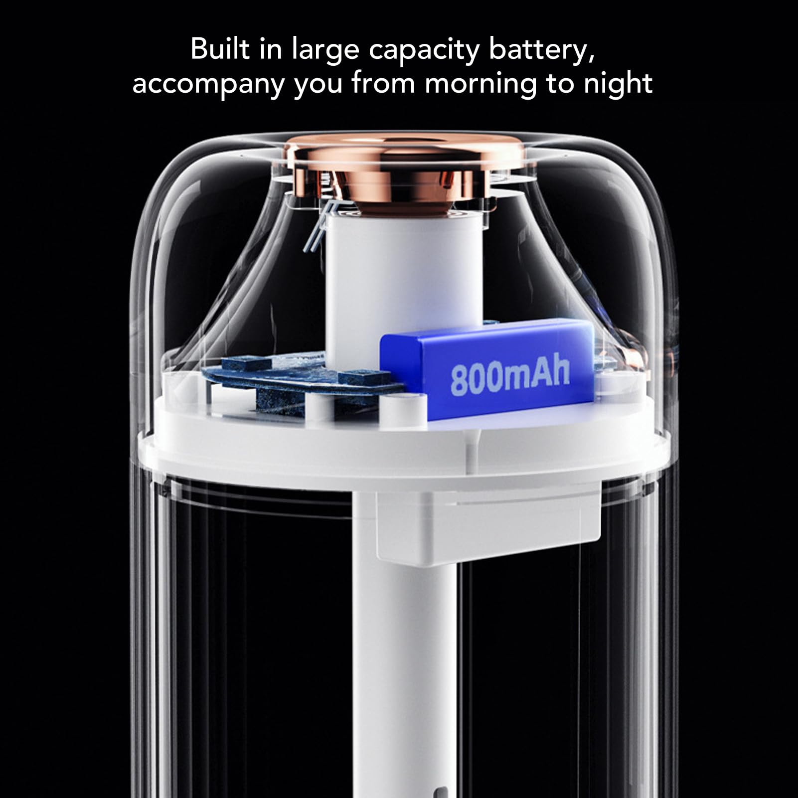 Umidificatore per Luce Notturna Piccolo 300ml Nebulizzatore Portatile 2 in 1 Mini USB Umidificatore per Auto con Luce Notturna per Ufficio 5V Blu ABS 800mA 1.6W per (Blu)