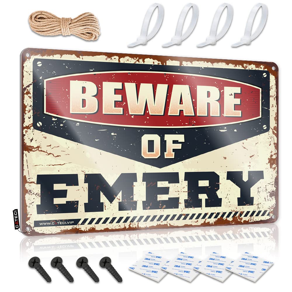 Fzfn Colour Vintage Wall Decor Tiki Bar Decor Wall Decor | Beware Of Emery Sarcastic For Garden Home(30X40cm)
