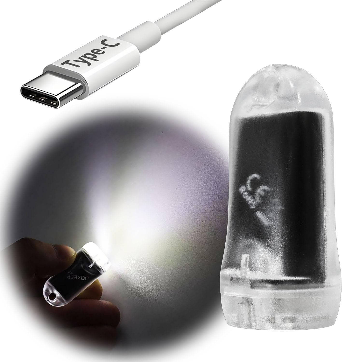 Amazon.co.jp: DOKEEP SD1 ミニ LEDライト 超軽量 11g USB充電式 EDC