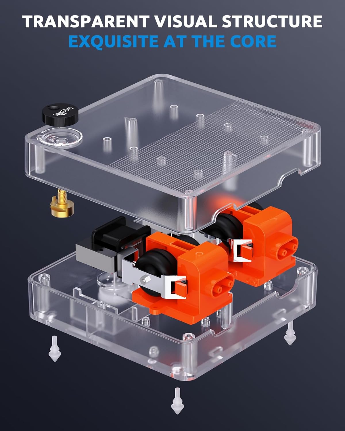 SEAOURA Fish Tank Bubbler, Adjustable Aquarium Air Pump Quiet Bubbler for Fish Tank, Oxygen Pump Aerator with Air Stone & Tubing Accessories, 2W/3W/10W for 5-300 Gallon