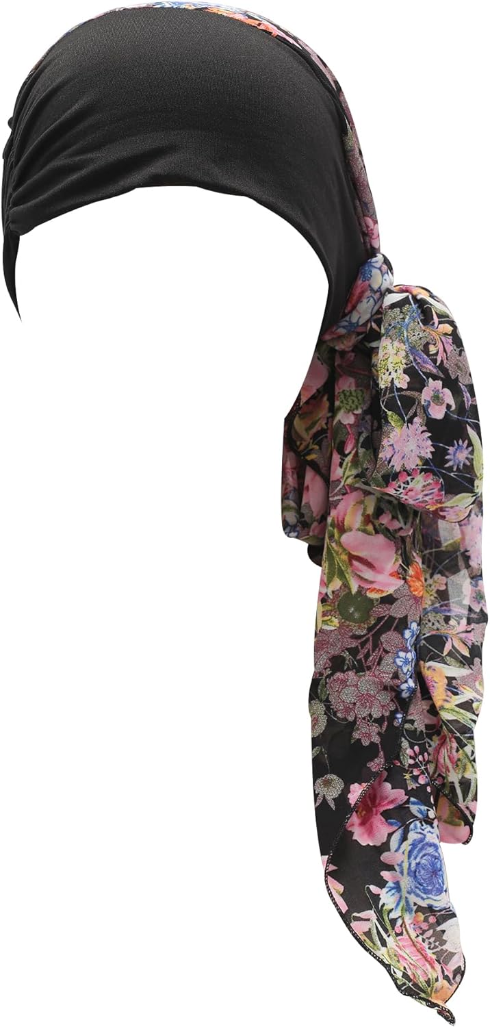 ZLYC Chemo Headwear Head Scarf Headwraps Long Head Covering Lightweight Beanie for Women - Image 7