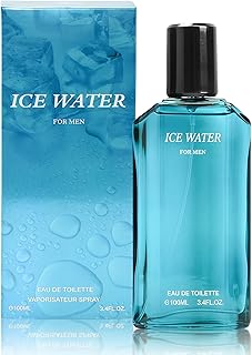 Ice Water Men Cologne 3.4 Fl Oz Eau De Toilette Spray,Notes of Coriander, Mint, Lavender & Amber – Long Lasting Perfume for Men Daily Use