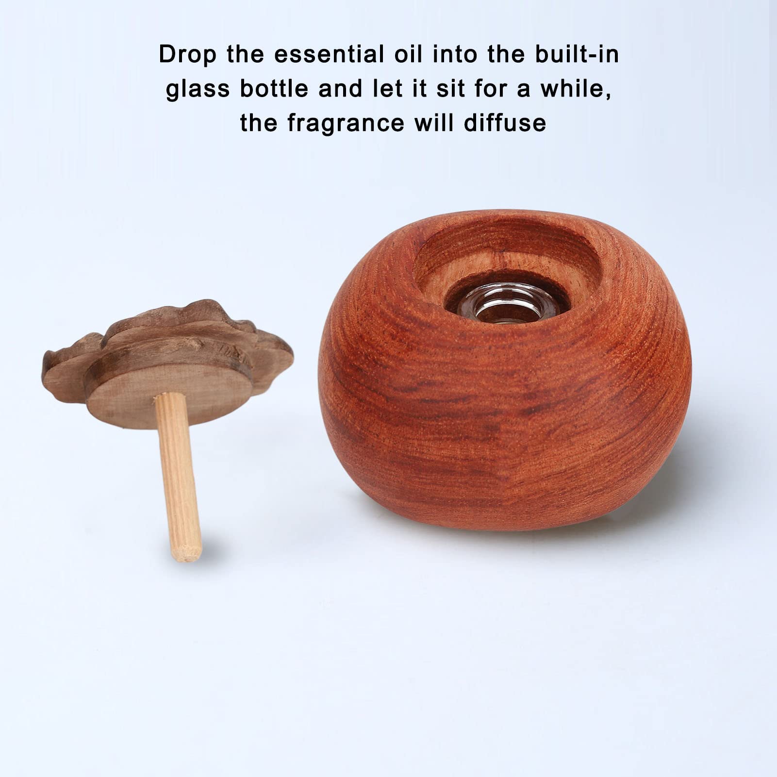 Difusor de aceites esenciales de madera, exquisito difusor de aromaterapia con botella de cristal y aceite esencial para relajarse, dormir, spa, hogar, dormitorio, oficina,