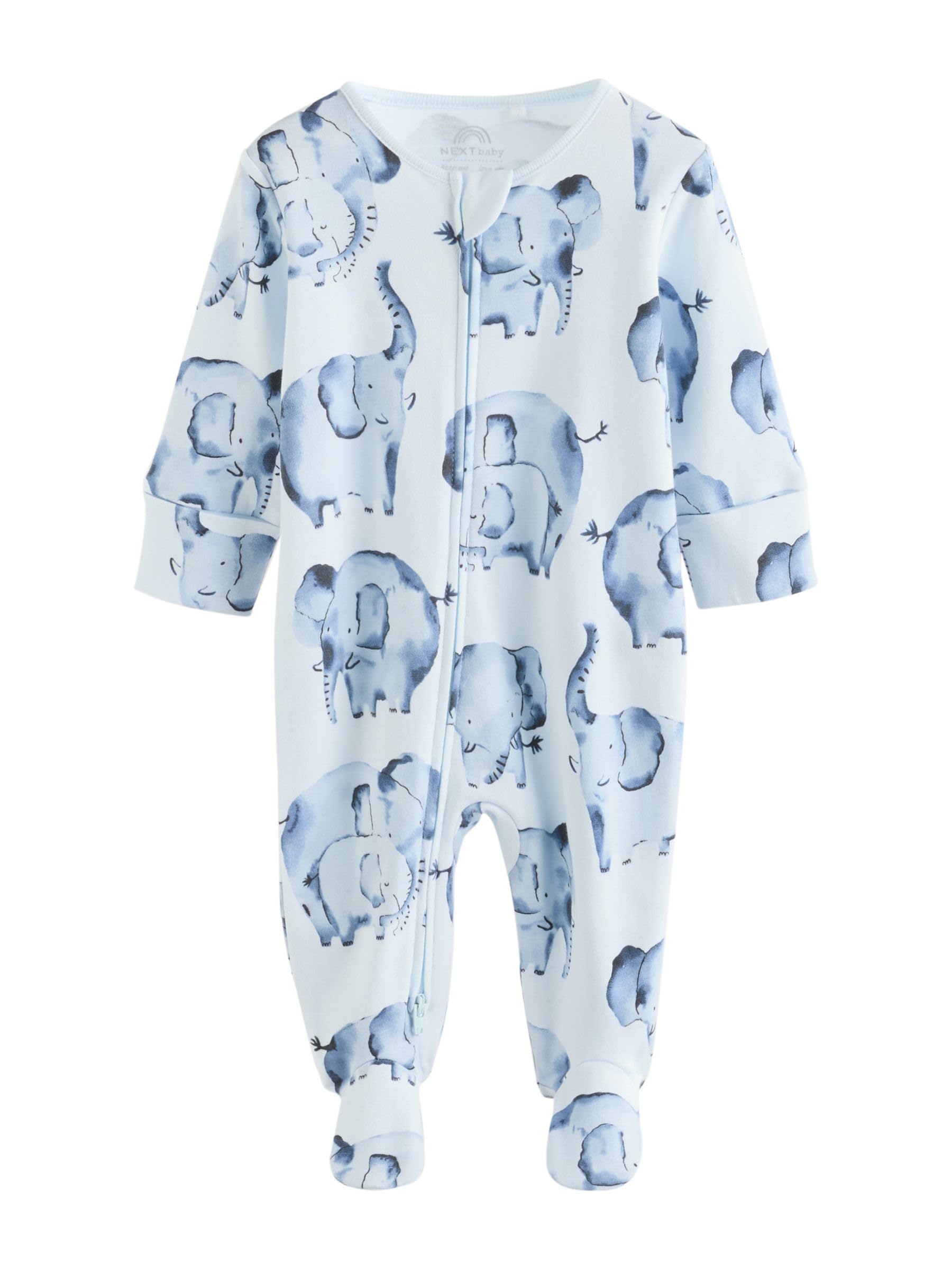 NEXT Bambini Confezione da 3 Tutine Bebè con Zip bidirezionale