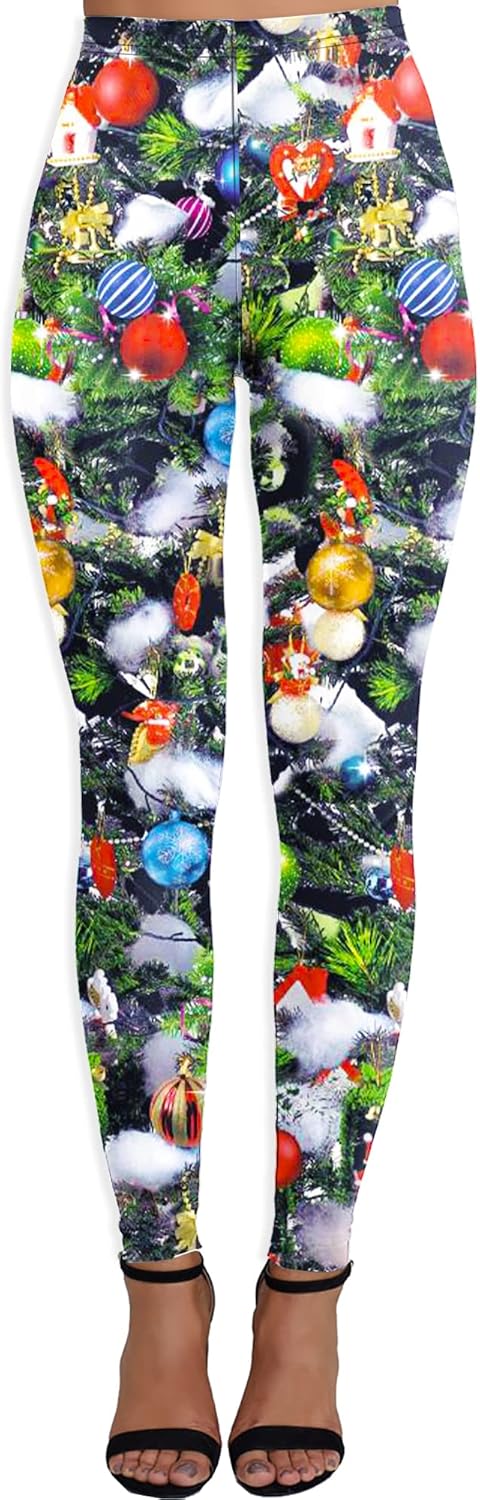 AOBUTE Women's Halloween Leggings Stretchy Graphic Printed Legging Tights at  Women’s Clothing store