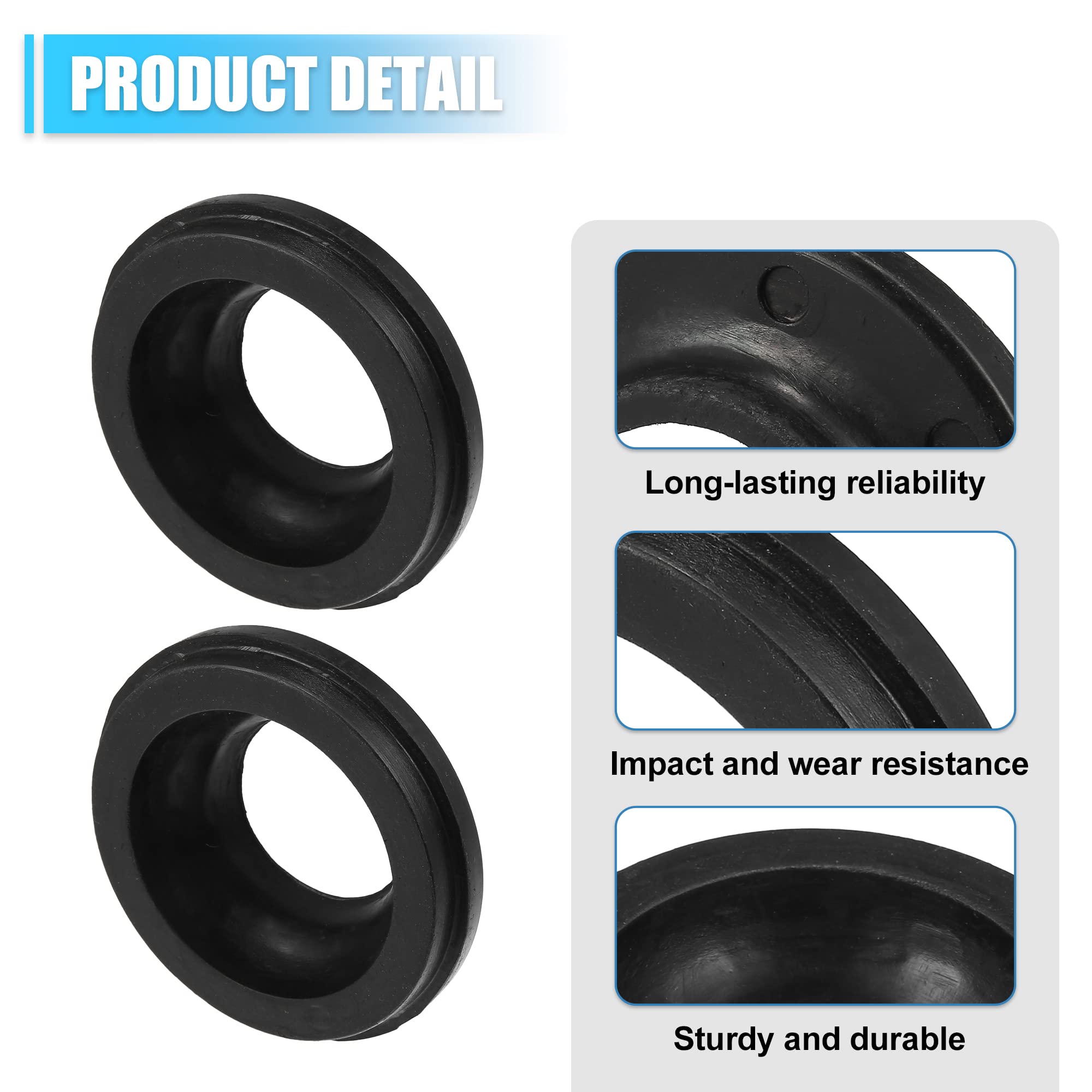 X AUTOHAUX Isolatori superiori della molla elicoidale anteriore, Booster della molla elicoidale, Sospensione dell'isolatore della molla elicoidale per Jeep Cherokee XJ 1984-2001 Sostituzione #52000229