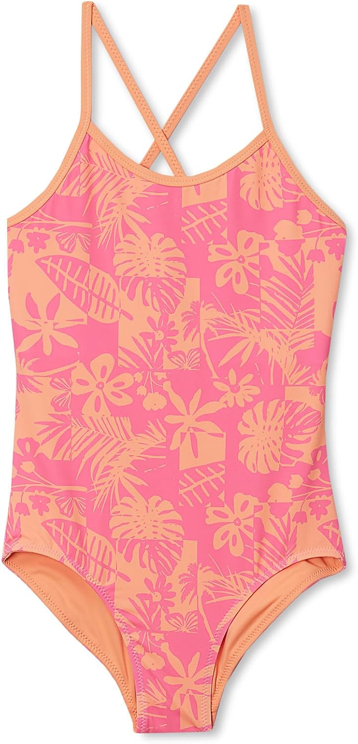 Lands' End Girls Chlorine Resistant Reversible One Piece Swimsuit