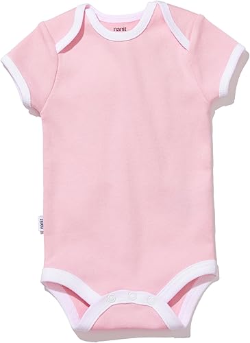 Nanit Sleep Wear Short Sleeve Bodysuit - 3M, Rose Pink