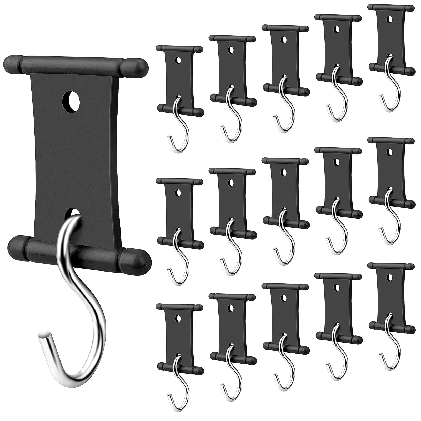 10 Ganci Per Tende Da Sole Per Camper E Roulotte – Universali Neri, Facili Da Installare, Per Feste E Accessori Esterni
