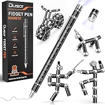 Dusor Gifts for Men Fidget Pen, Valentines Day Gifts for Him Teen Boy Multifunction Pen, Anniversary Birthday Gift for Men Dad Him Husband, Mens Valentines Day Gift, Cool Stuff Gadgets for Son Teens