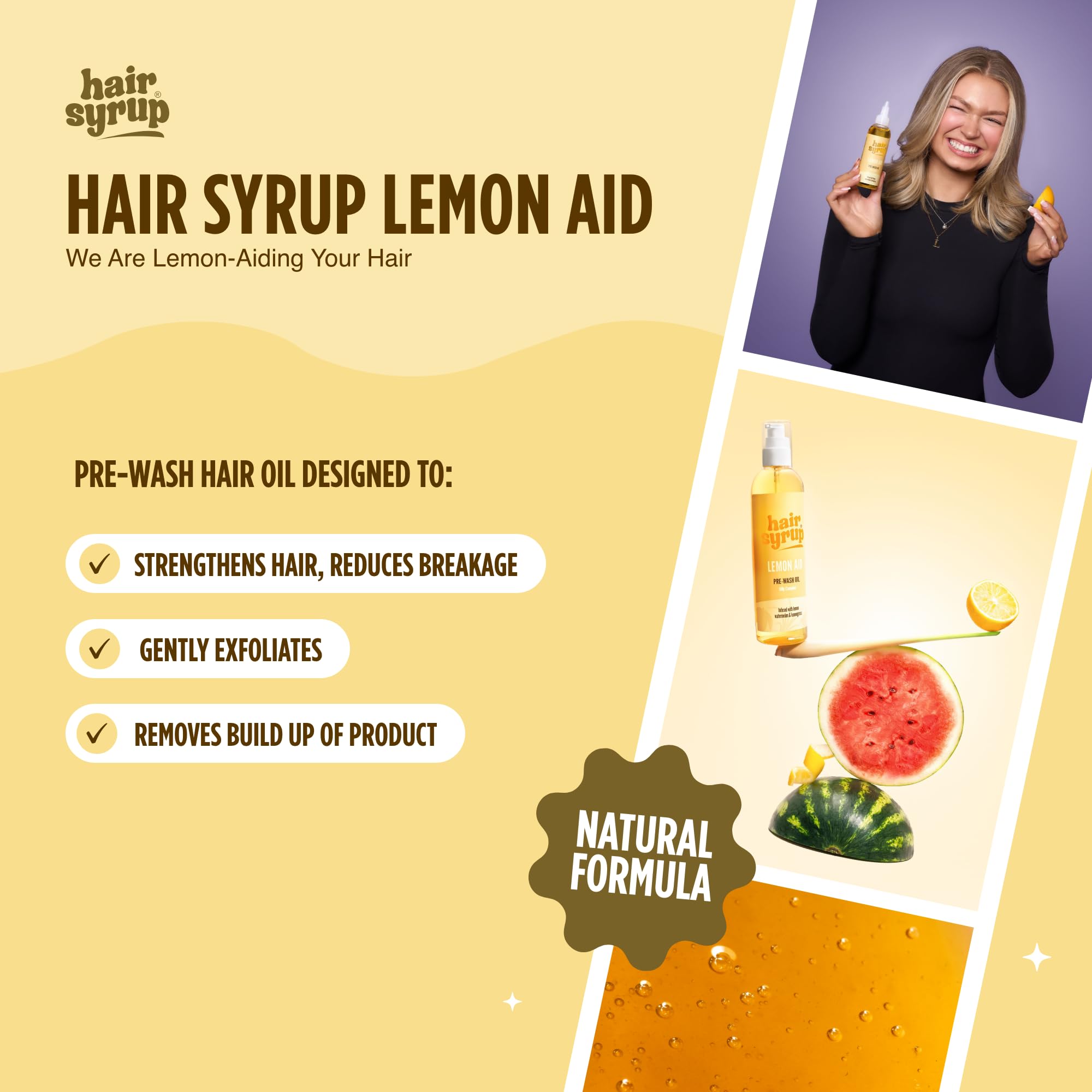 Hair Syrup, Gold, 300 ml (Pack of 1) - Image 2