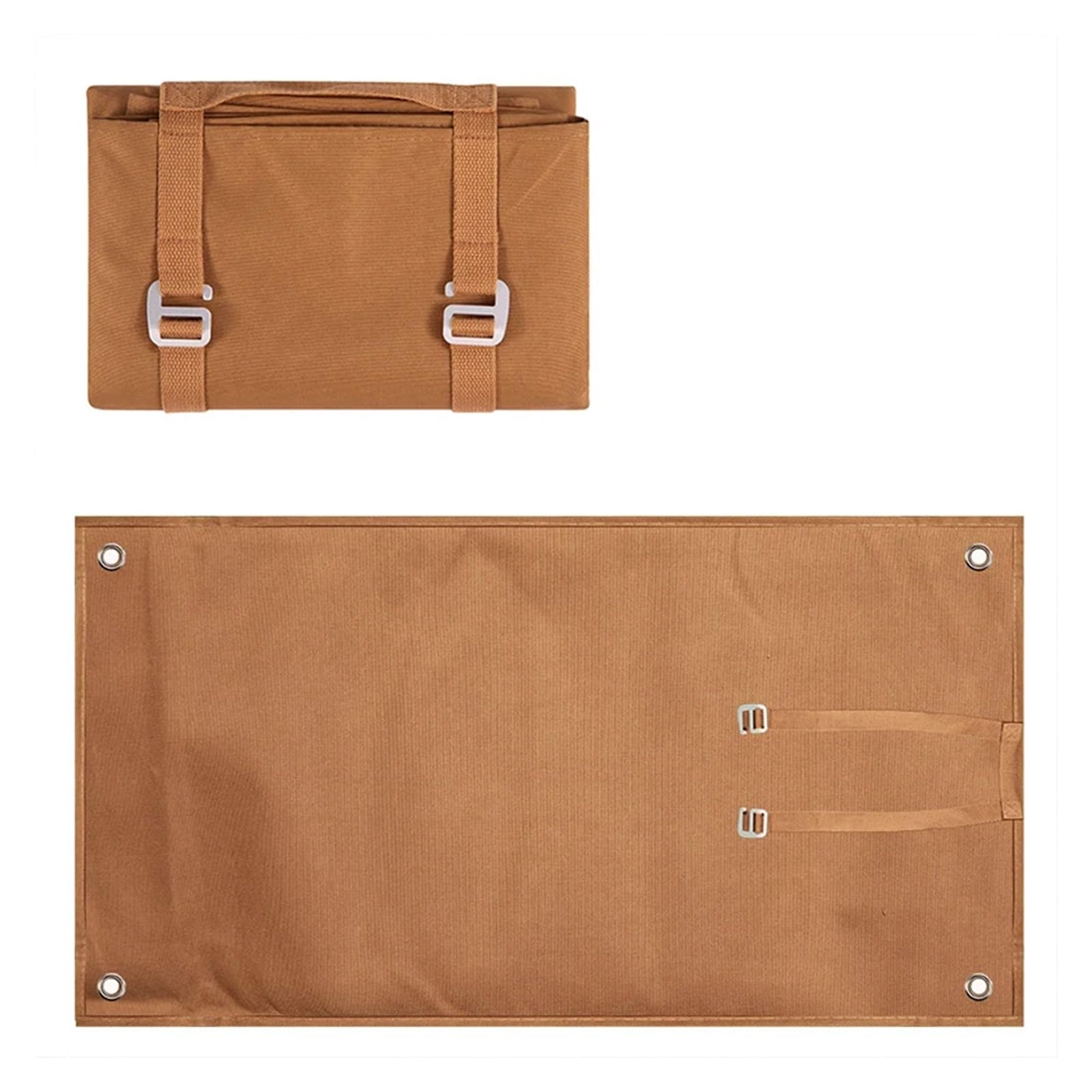 Coperta da spiaggia impermeabile per esterni, grande, portatile, da campeggio, picnic, con maniglia per il trasporto, ideale per viaggi in famiglia e attività all'aperto (bianco)