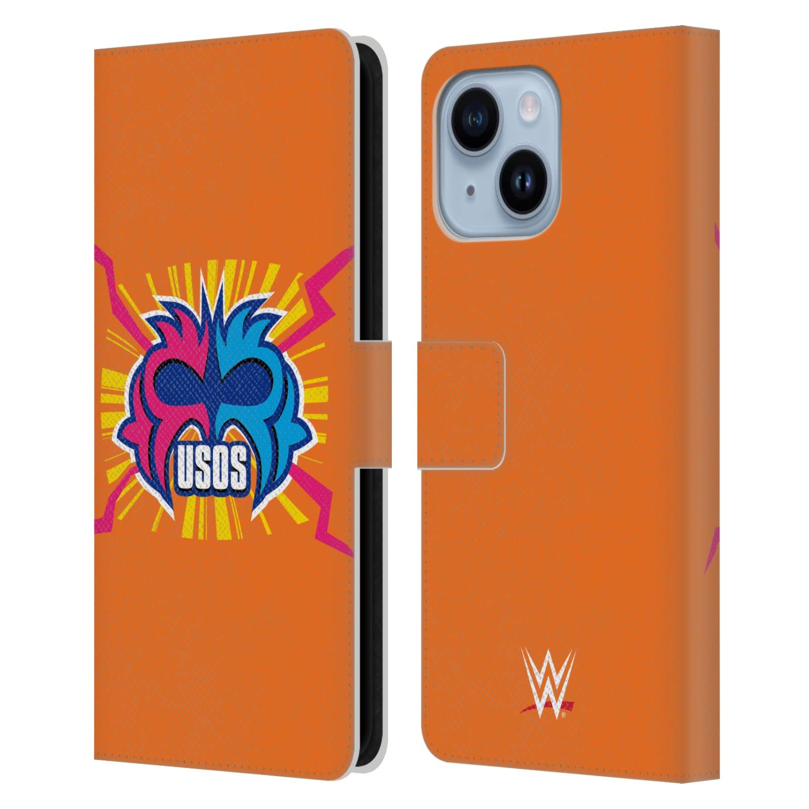 Étui portefeuille cuir iPhone 14 Plus design imprimé WWE Play Hard in The Paint de The Usos - 7