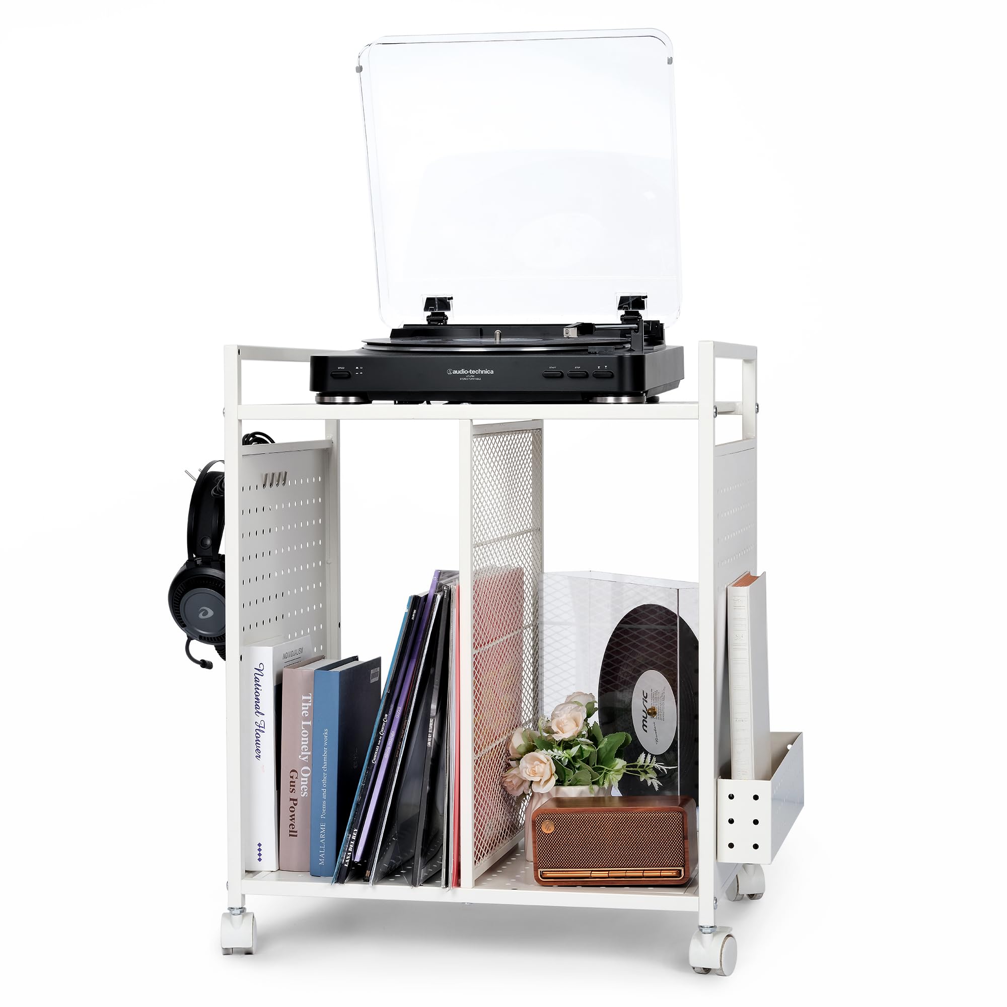 PLKOW Scaffale per videogiochi, organizer per console, controller, cuffie, PS5, PS4, Xbox Switch, Nintendo Accessori, supporto per console PS5, perfetto regalo per le vacanze, bianco
