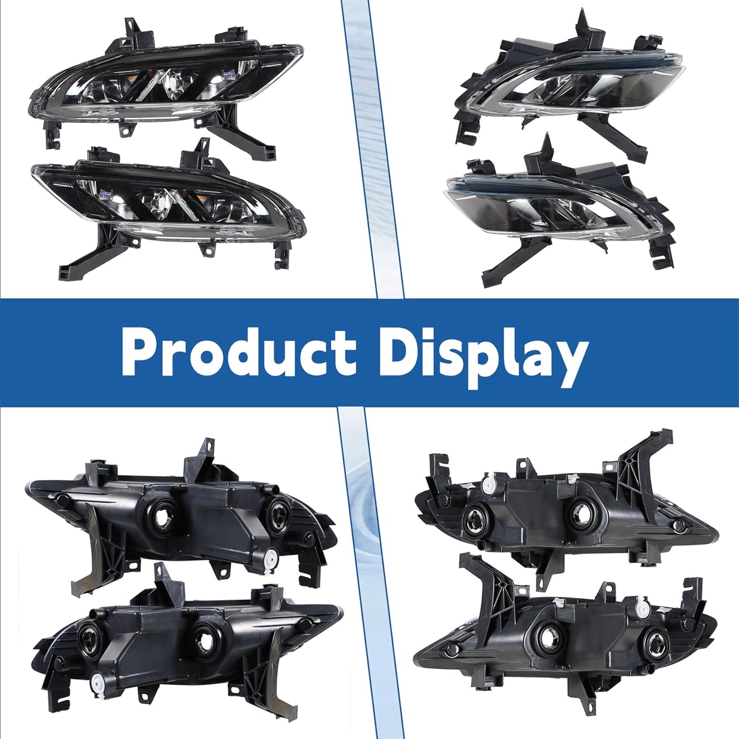 Silscvtt 2Pcs Fog Lights Assembly Replacement for Maxima 2016-2019 Driver & Passenger Side