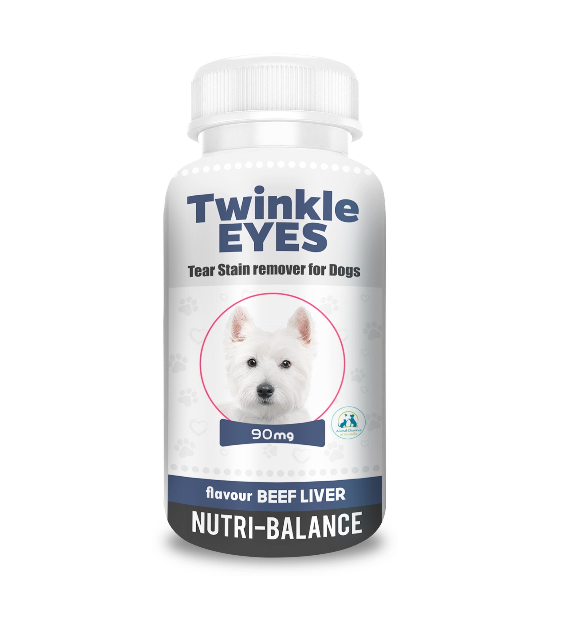 Twinkle Eyes Tear Stain Remover for Dogs - Beef Flavour 90g