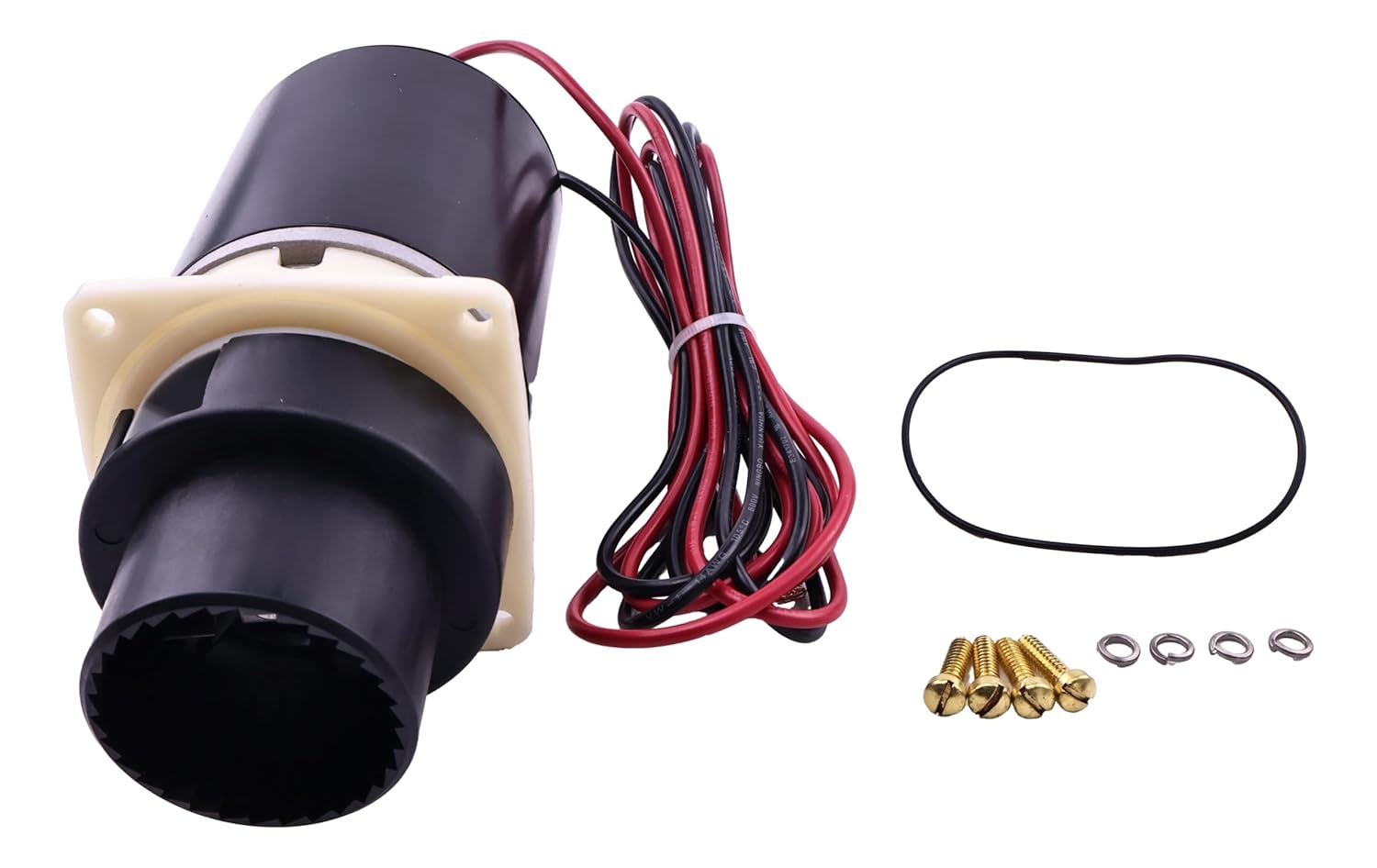 Motor Pump Quiet Flush Macerator Pump Motor 37072-0092 Compatible with Jabsco 37045, 37245 12V Compatible with Marine Designer Series Replacement