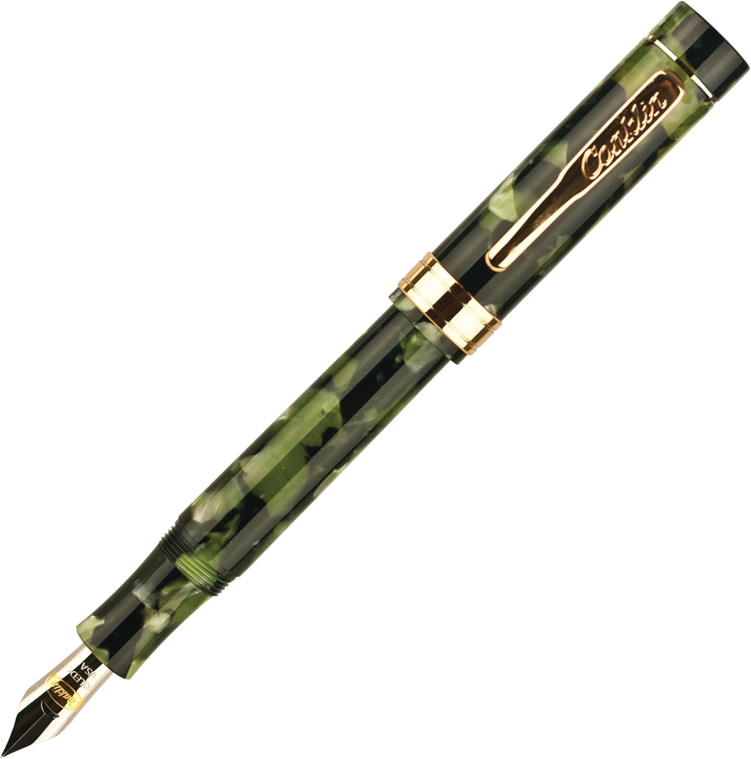 CONKLIN Endura Fountain Pen Green/Black Medium Nib (CK71213-M)