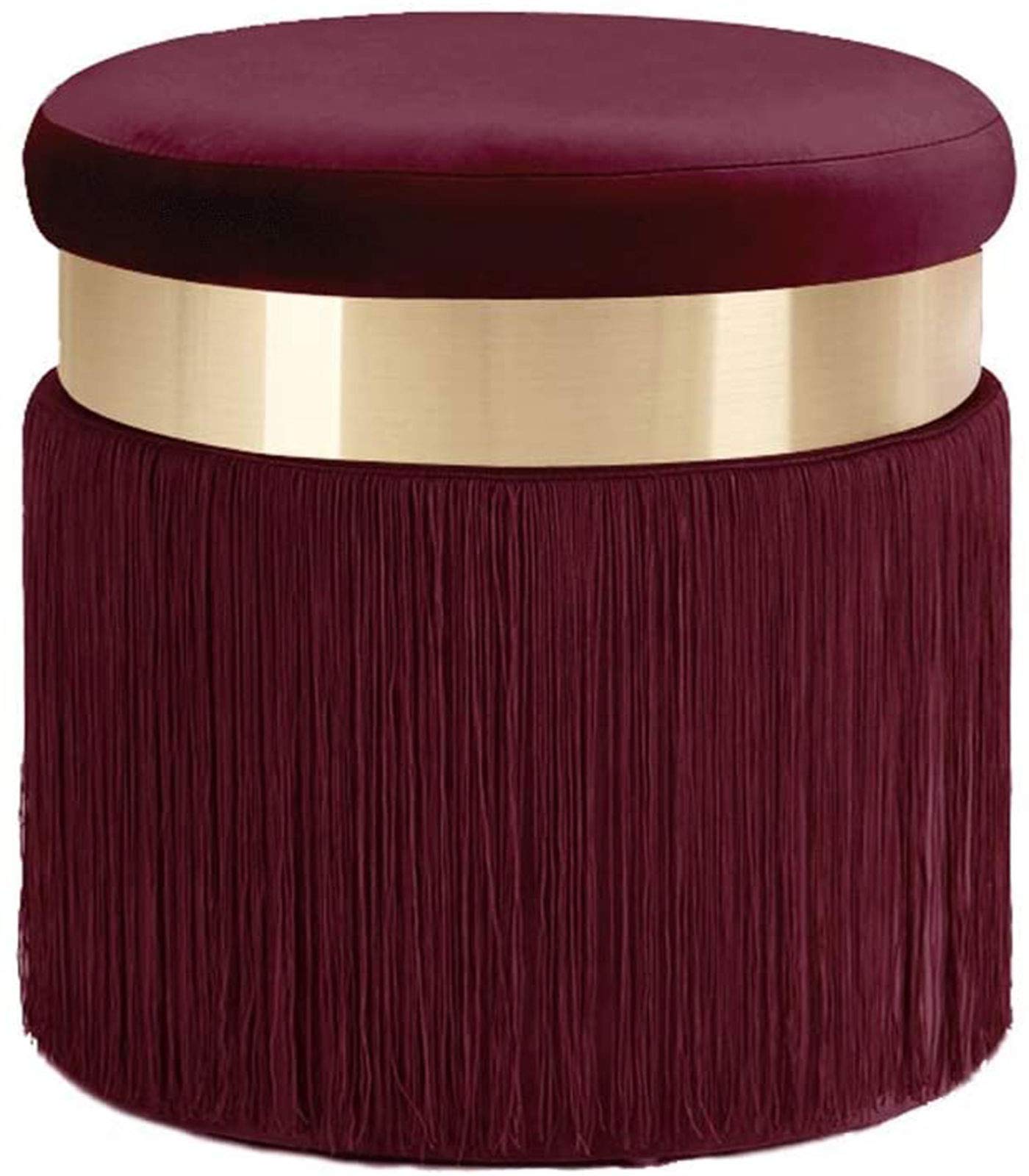 Repose-pieds canapé rouge 40x44 cm | Tabouret de toilette nordique en tissu