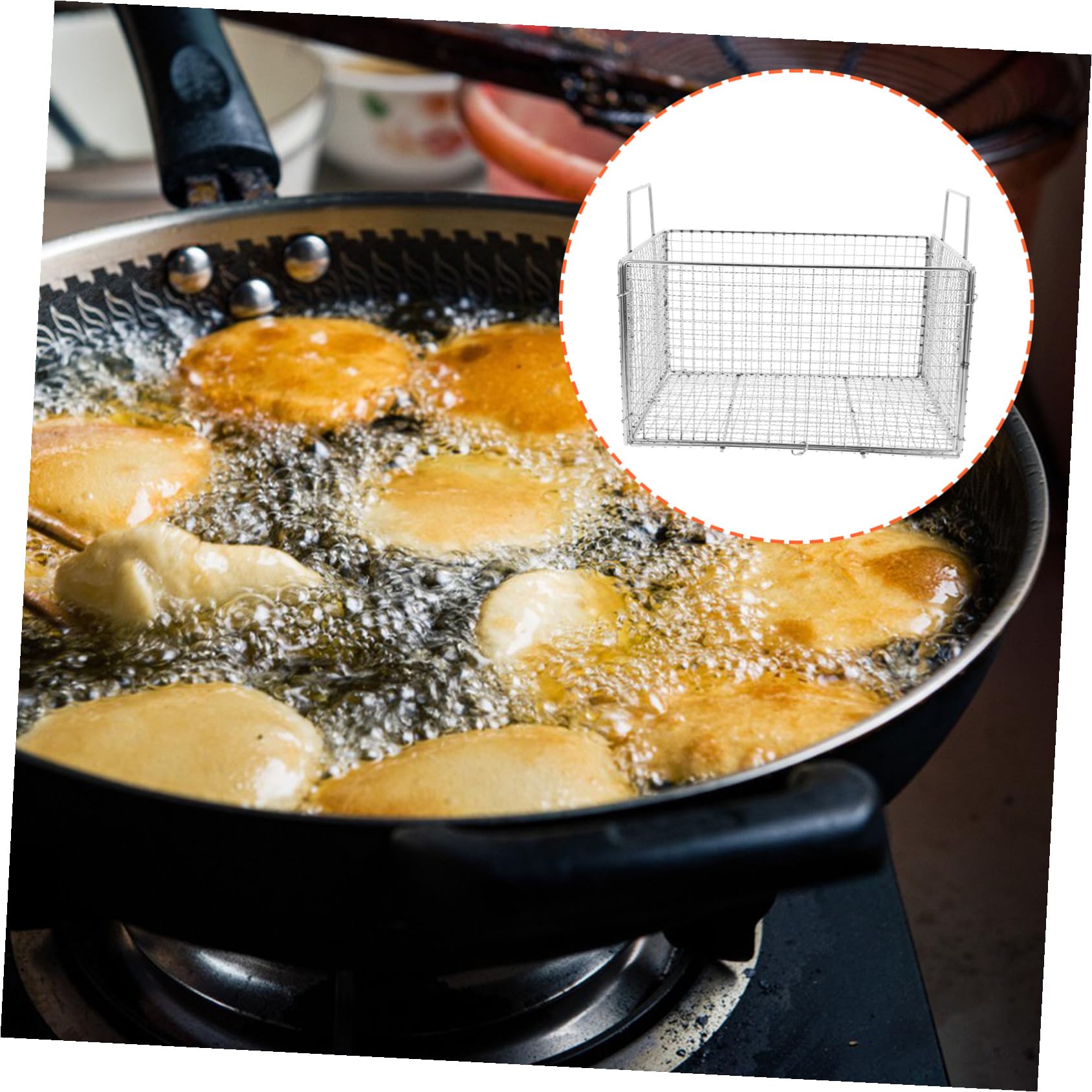 Cestello Pieghevole per Lavare Frutta e Verdura per Friggere in Acciaio Inossidabile Scolapasta Design Portatile per Cucina