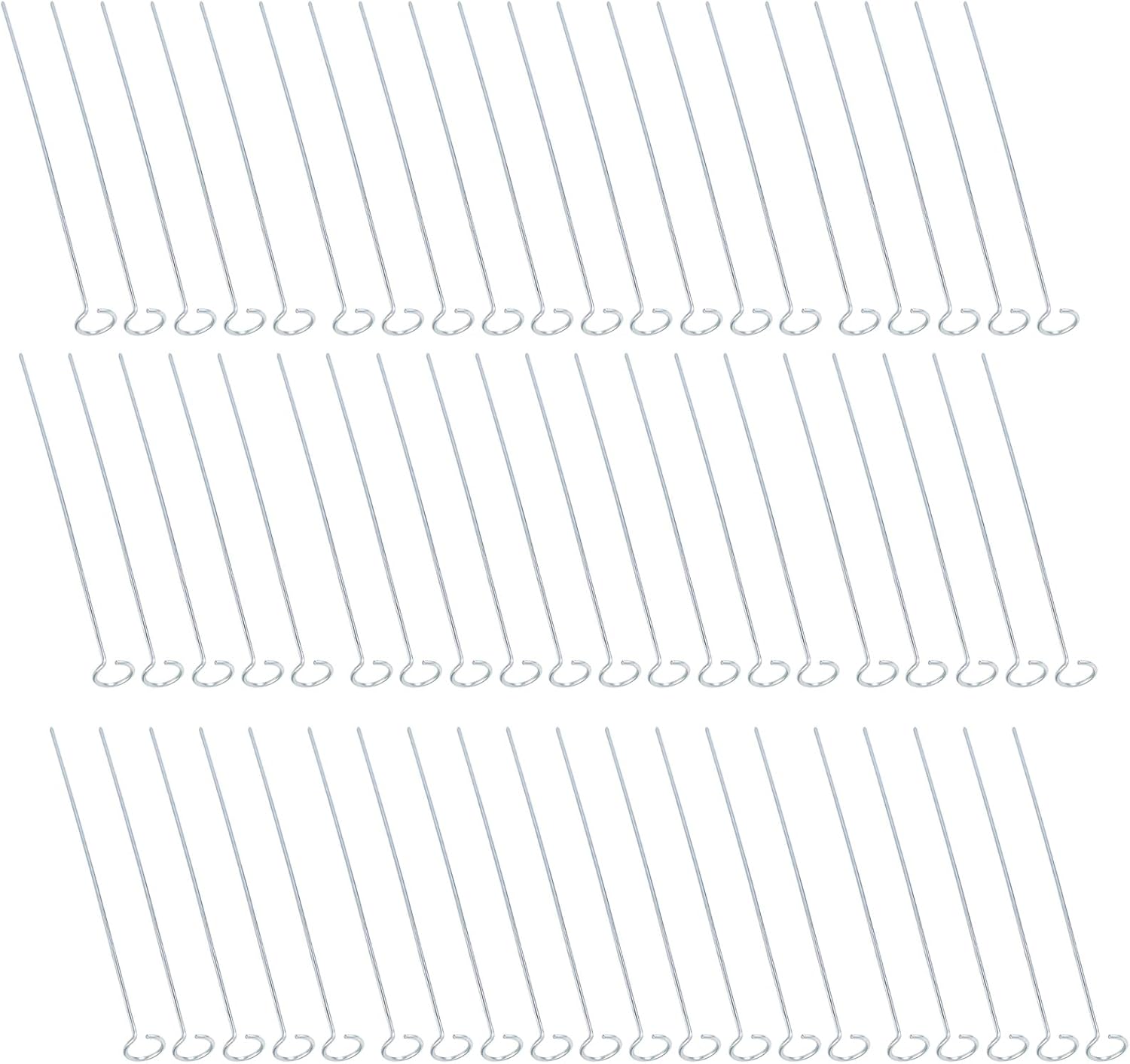 60lots Metal Yard Stakes for Christmas Decorations Weather and Long Permanent for Constant Use Light Post Holders