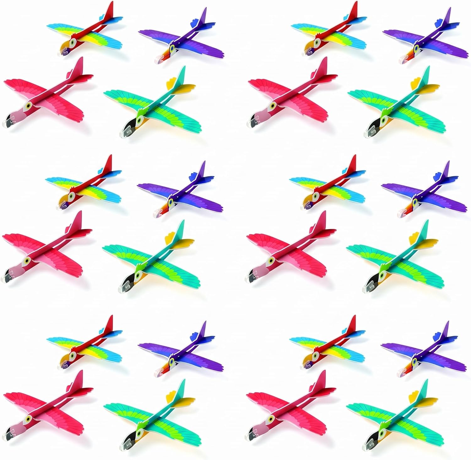 Fun Express Tropical Birds Glider Toys Bulk 24 Pack - Party Favors for Kids 3-5 4-8 | Goodie Bag Stuffers & Birthday Party Favors | Flying Toys for Classroom Prizes & Pinata Stuffers VBS 2026
