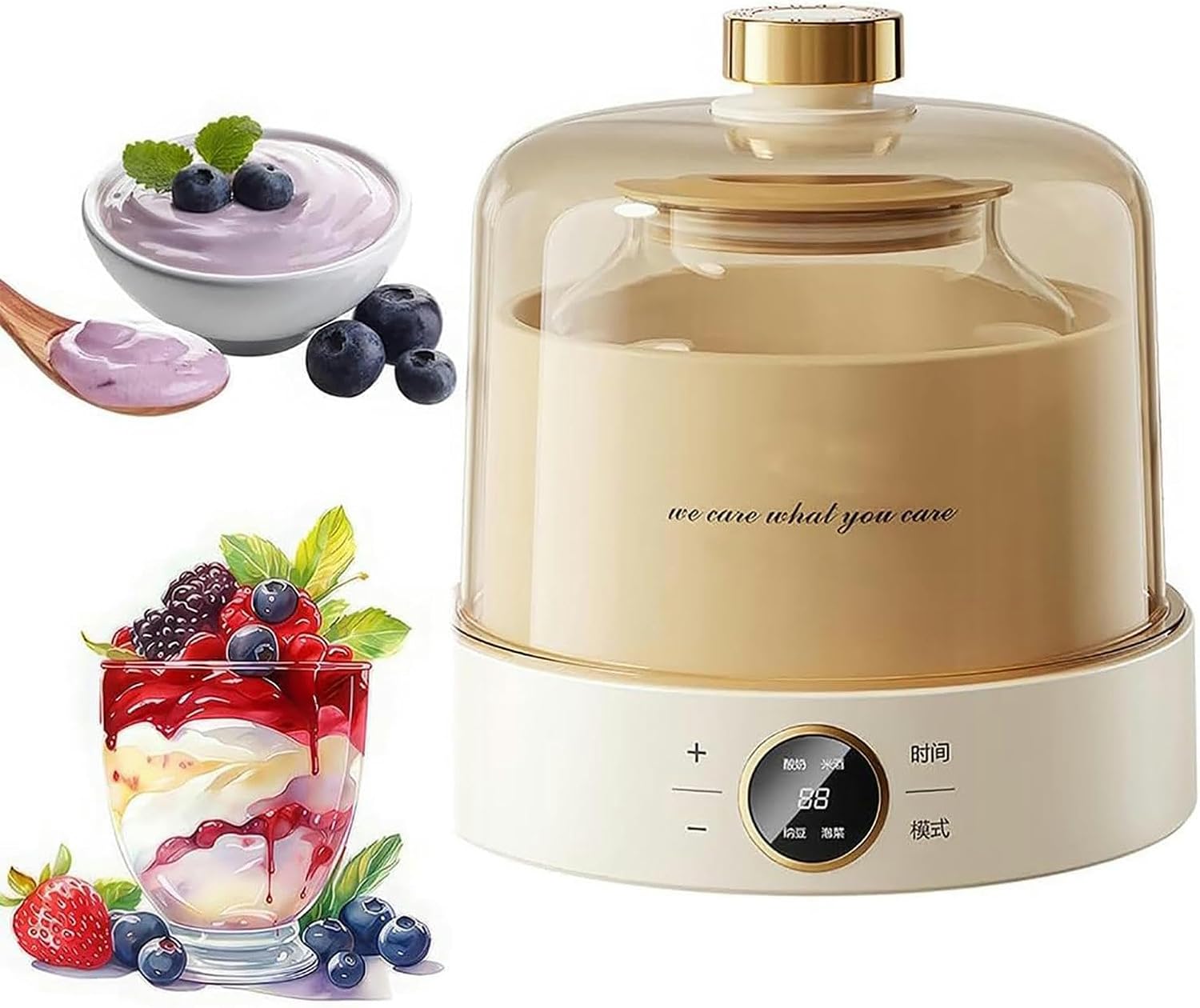 Home Smart Fermentation Machine, 15w Automatic Yogurt Maker, with Constant Temperature Control and Timer, for Creating Natto, Rice Wine, Ice Cream and Cheese