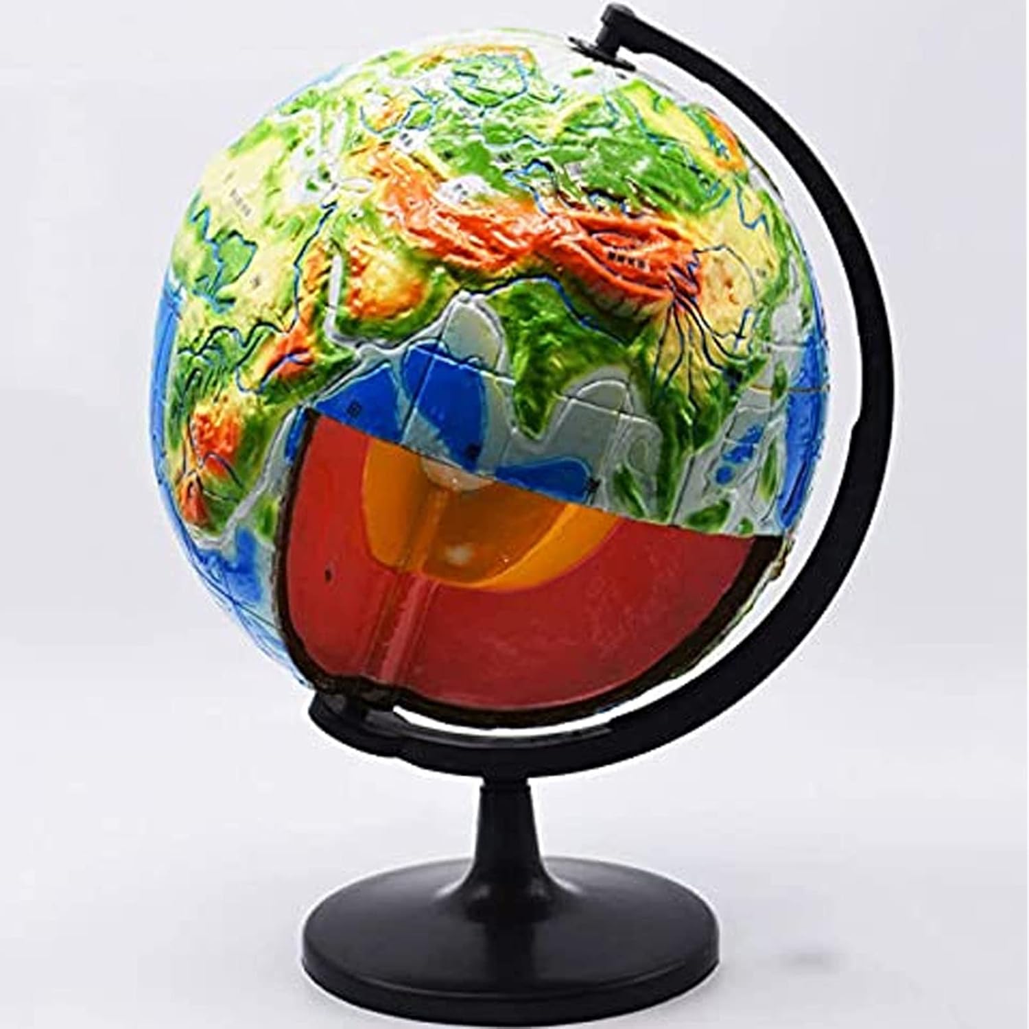 Earth Internal Structural Model, Earth Structure Model, Terrain Crustal Movement Structure Terrain Changing Plate Structure Teaching Aids for Middle School Students