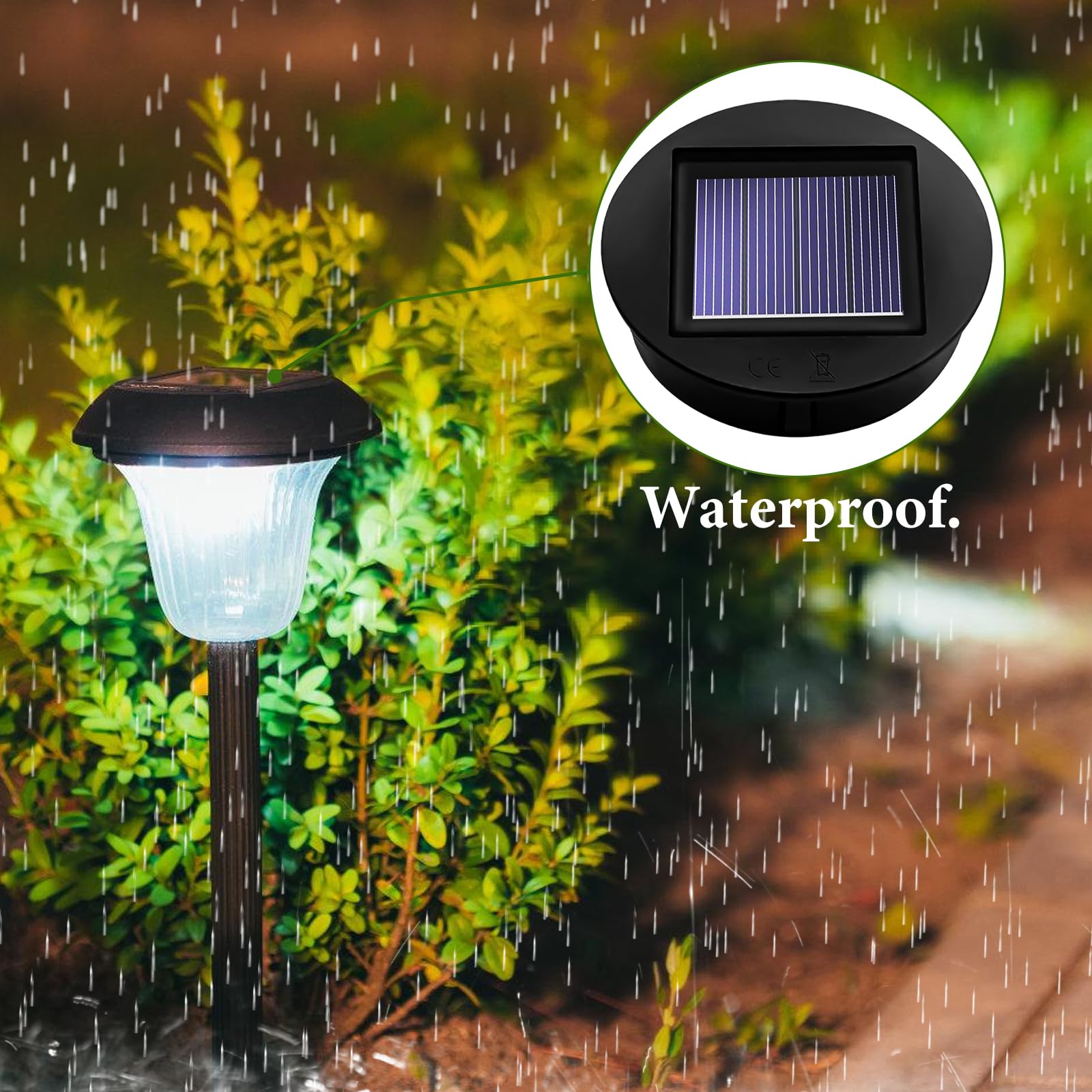 NAVESO 4 stuks Solar gloeilamp voor buiten, 8 cm Solarverlichting