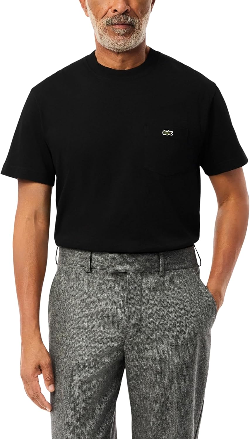 Lacoste Mens Cotton T-Shirt with Breast Pocket