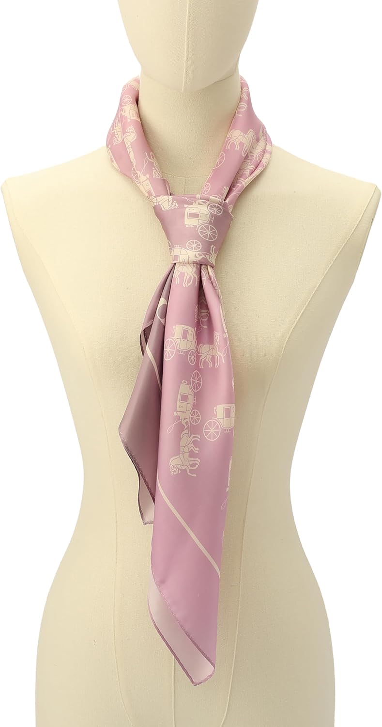 COACH womens Horse and Carriage Ombre Printed Silk Square - Image 6