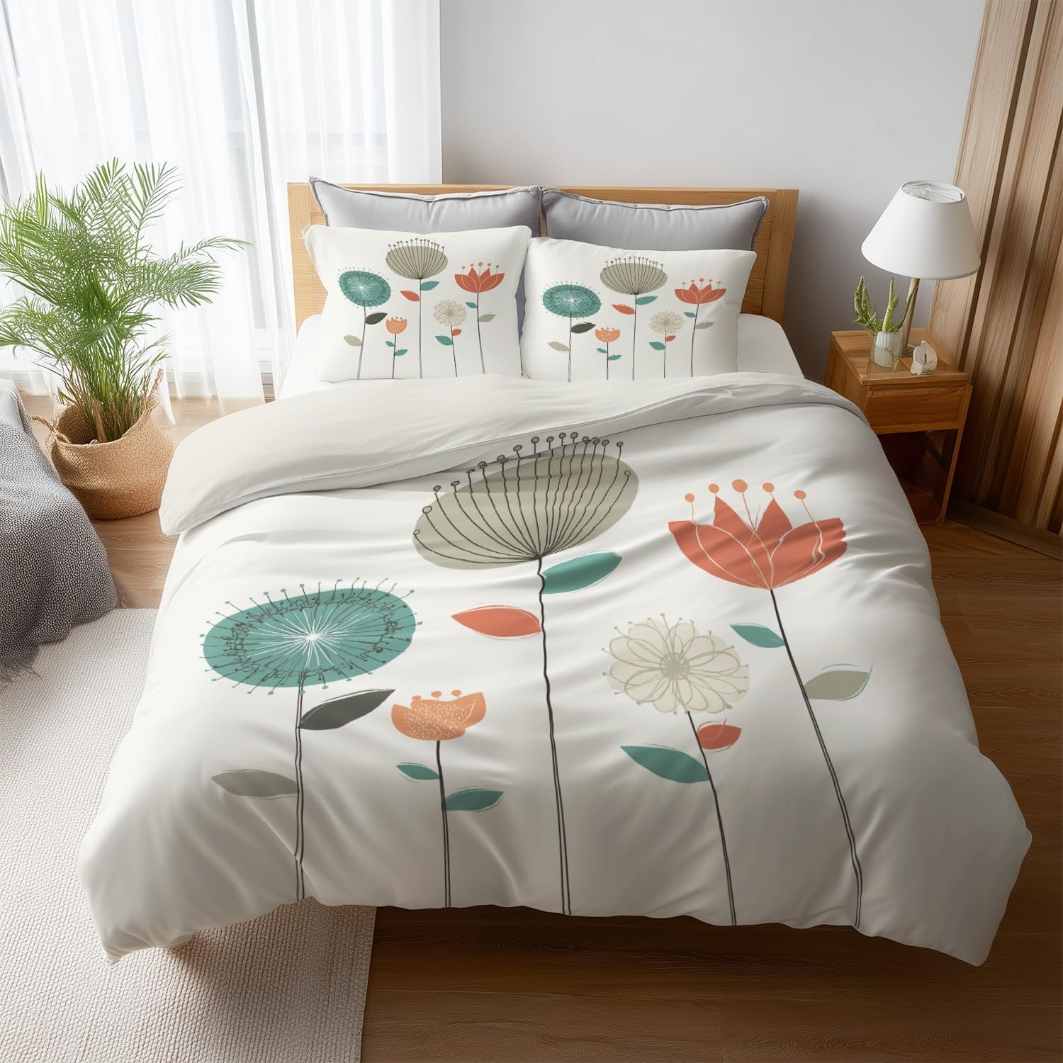 Genérico Soft Touch Red Black Fantasy Duvet Cover Vibrant Elegant Cat Easy Care Microfiber for Kids And Adults Duvet Cover 150 x 200 cm