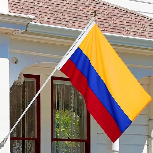 Miniatura 4 de Bandera de Colombia de 3 x 5 pies para exterior, nailon resistente, rayas cosidas, a prueba de decoloración, de larga duración, bandera nacional