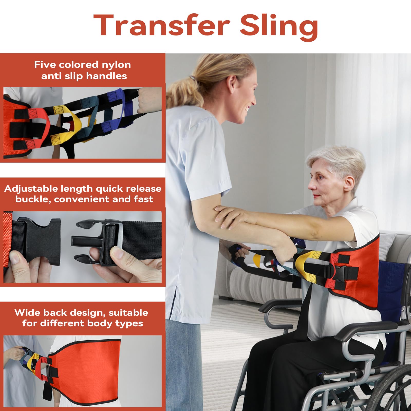 Écharpe de transfert pour patients allaitants, 154 cm pour personnes âgées, aide à levage de sécurité, ceinture de transfert pour soins aux patients, planches de transfert pour patients alités