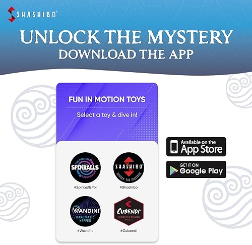 Miniatura 7 de SHASHIBO Avatar The Last Airbender Shape Shifting - Cubo magnético patentado de rompecabezas con 36 imanes de tierras raras, premiado y patentado,