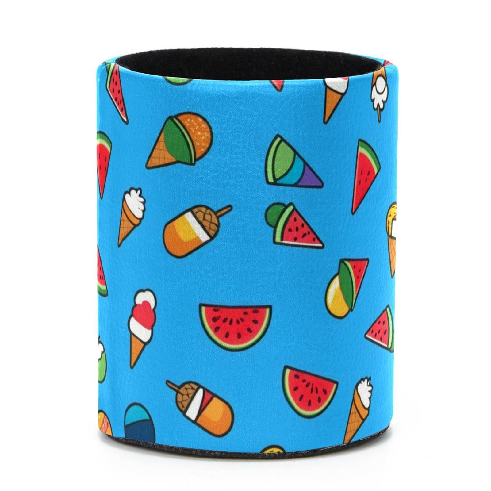 VAPOKF Round Pencil Holders for Desk, Watermelon Pen Holders Pen Pot Makeup Brushes Storage Desktop Stationery Supplies Organiser for Home Office