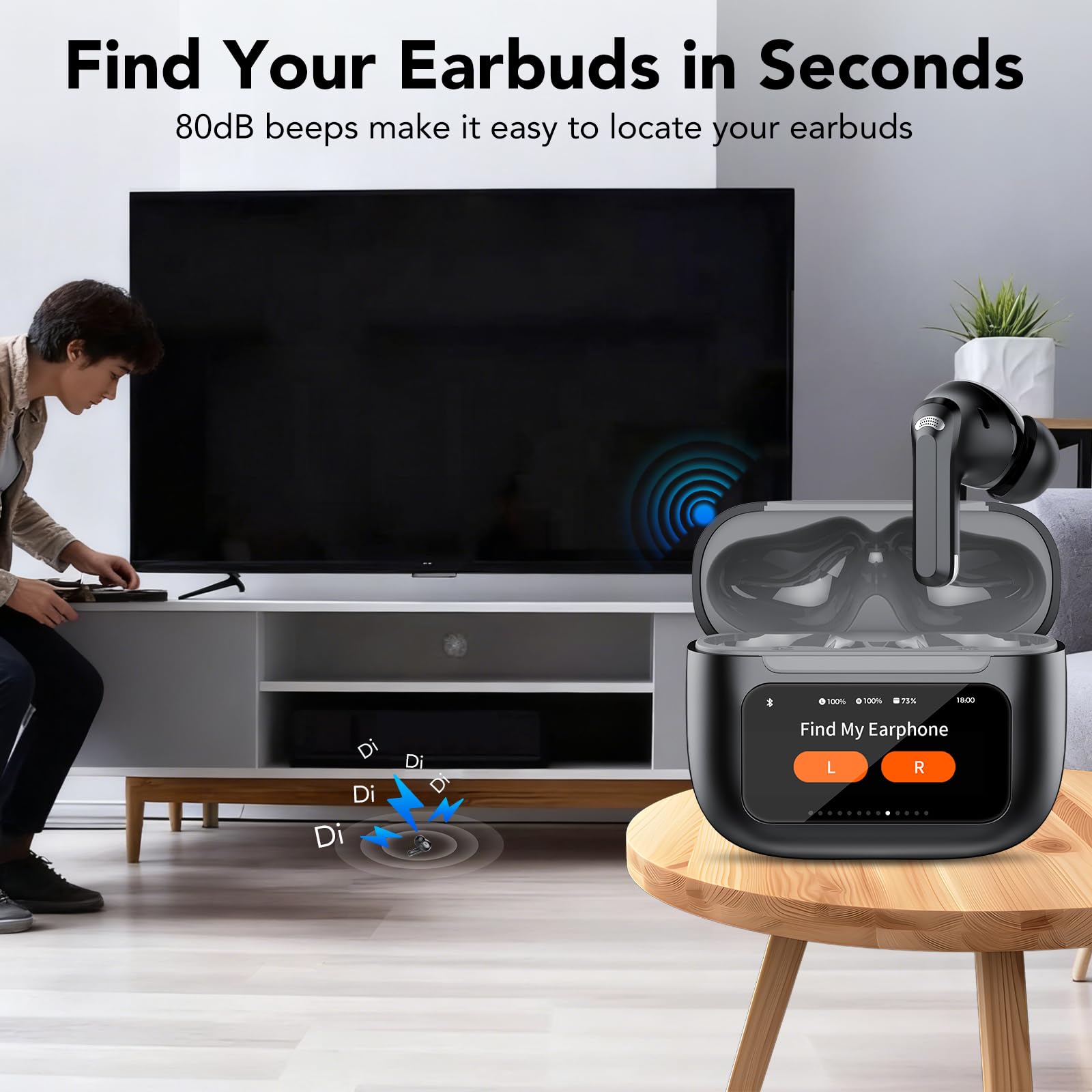 TIMU 2026 Auriculares Bluetooth 5.4, IP7 Resistente al Agua