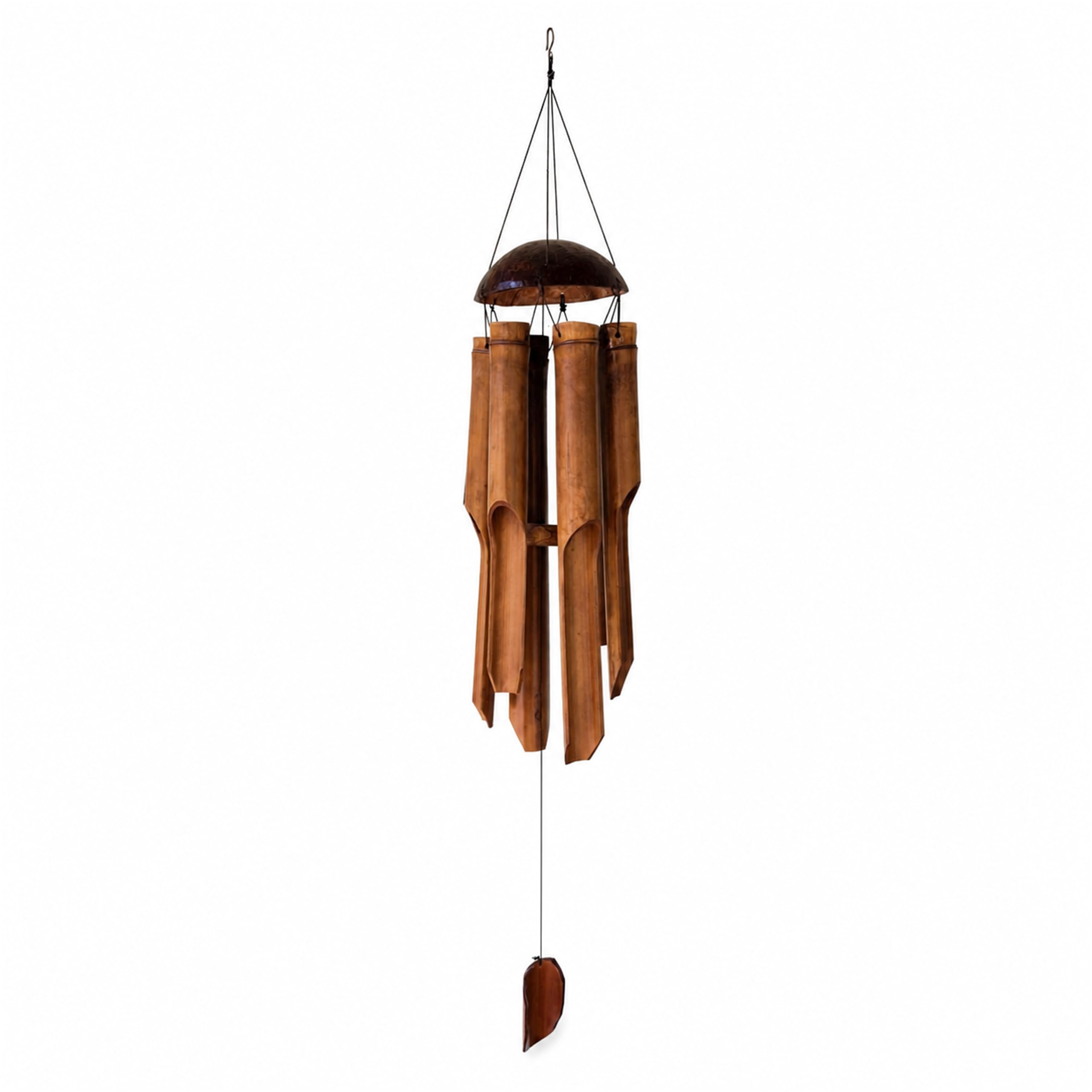 TOKOINDAH Windspiel Bambus 100 cm Kokosnuss handgefertigt au