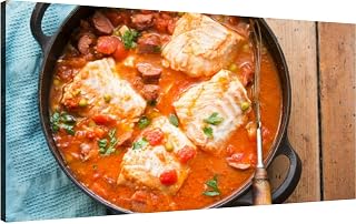 Canvas Wall Art for Living Room Bedroom stew peas and parsley tomato sauce Big Large Wall Art Decor Framed Painting Wall Pictures Prints Artwork Office