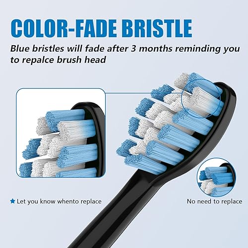 Miniatura 4 de SuitShine Cabezales de repuesto compatibles con cabezales de repuesto Philips Sonicare, cabezal de cepillo de repuesto Sonicare y más asas a presión